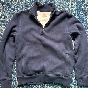 Like New Brooks Brothers Navy Quarter-Zip size small